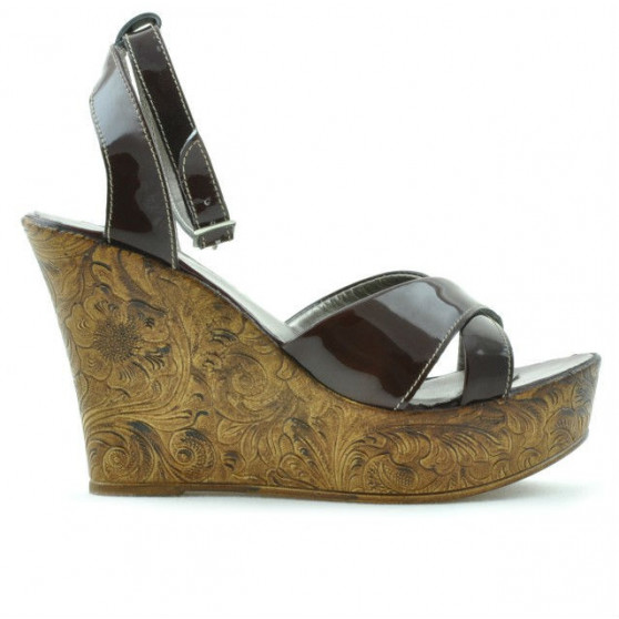 Damensandalen 5017 Lack Bordeaux Damensandalen 5017 Lack Bordeaux