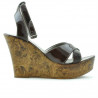 Damensandalen 5017 Lack Bordeaux