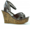 Damensandalen 5017 Lack Bordeaux