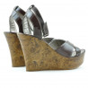 Damensandalen 5017 Lack Bordeaux