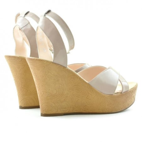 Damen Sandalen 5017 Lack Nude