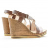 Damen Sandalen 5016 rosa lack kombiniert