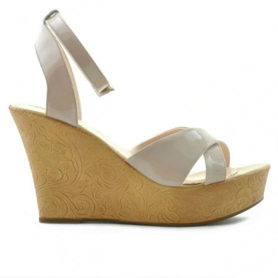 Damen Sandalen 5017 Lack Nude Damen Sandalen 5017 Lack Nude
