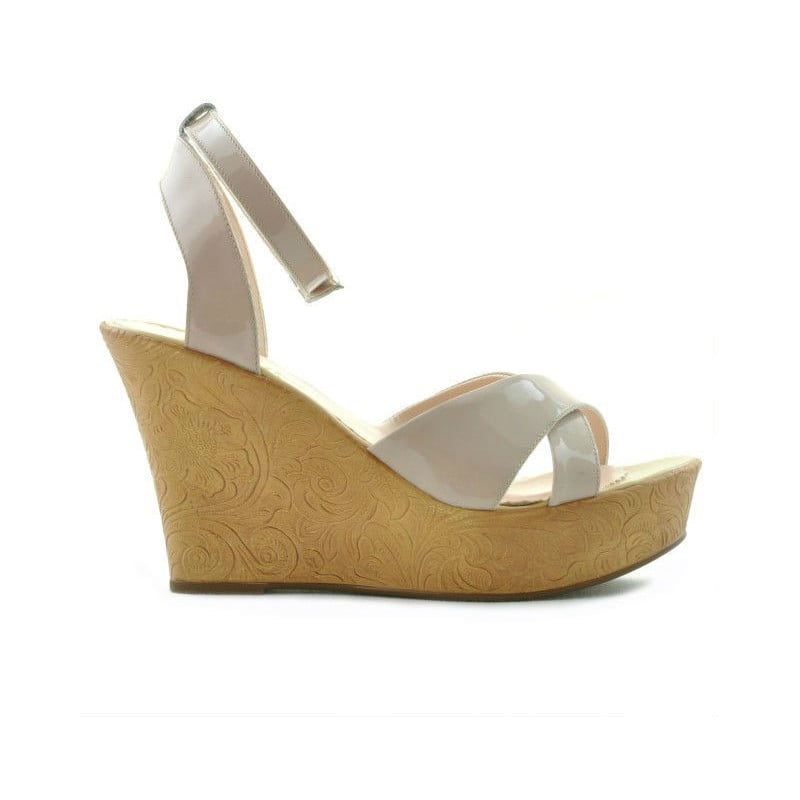 Damen Sandalen 5017 Lack Nude