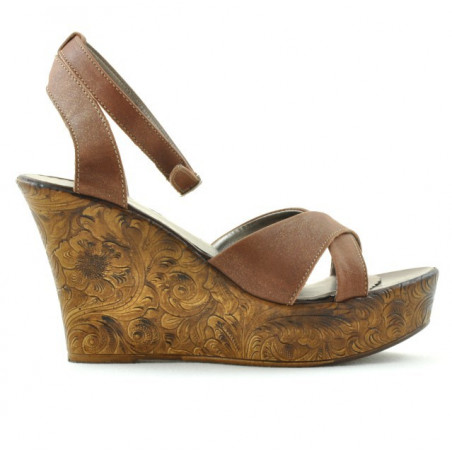 Damensandalen 5017 in Perlmuttbraun