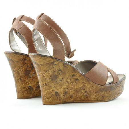 Damensandalen 5017 in Perlmuttbraun