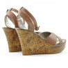 Damensandalen 5017 in Perlmuttbraun