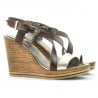 Damen Sandalen 5016 kombiniert gold