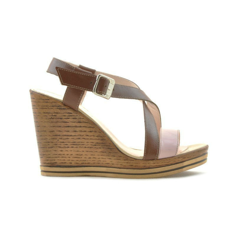 Damen Sandalen 5016 rosa lack kombiniert