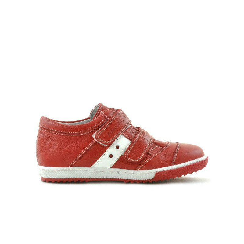 Kinderschuhe 134 rot+weiß