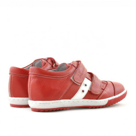 Kinderschuhe 134 rot+weiß