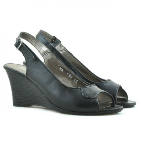 Damen Sandalen 596 schwarz