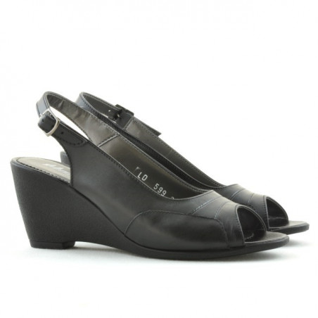 Damensandalen 599 schwarz