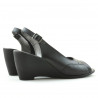 Damensandalen 599 schwarz