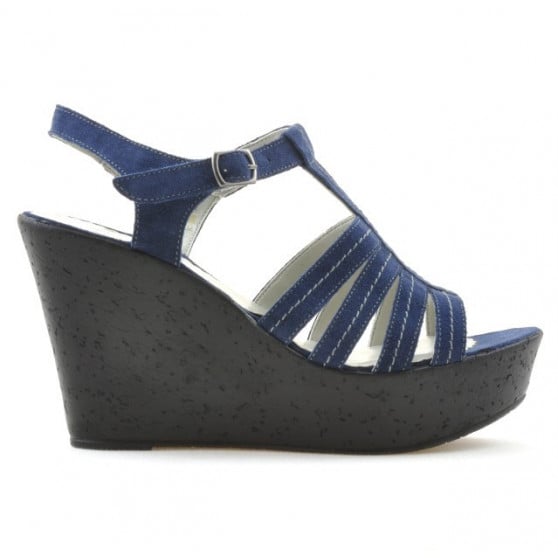 Damen-Sandalen 598 Indigo Velours Damen-Sandalen 598 Indigo Velours