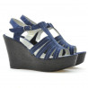 Damen-Sandalen 598 Indigo Velours