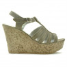 Damensandalen 598 Sand Velours