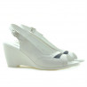 Damen Sandalen 599 Weiß+Indigo