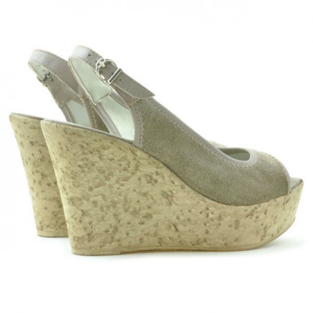 Damensandalen 5001 Sand Velours