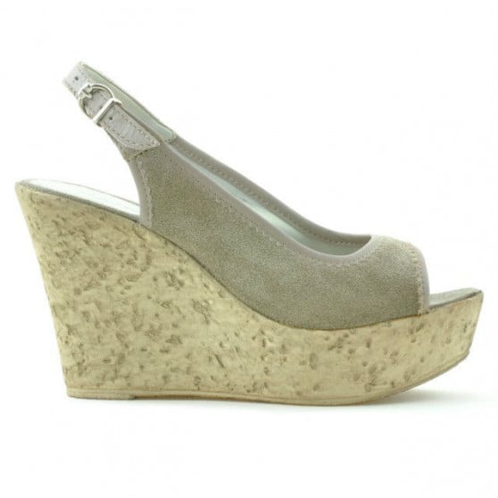 Damensandalen 5001 Sand Velours Damensandalen 5001 Sand Velours