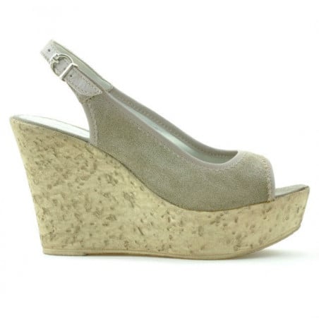 Damensandalen 5001 Sand Velours