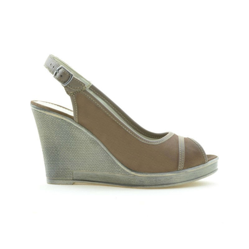 Damensandalen 5000 Capuccino Velours
