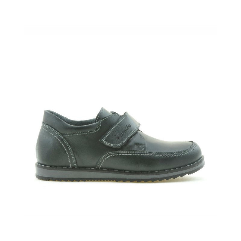 Kinder Schuhe 113sc anthrazit Klettverschluss