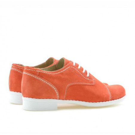 Kinder Schuhe 131 Korallenrot Velours