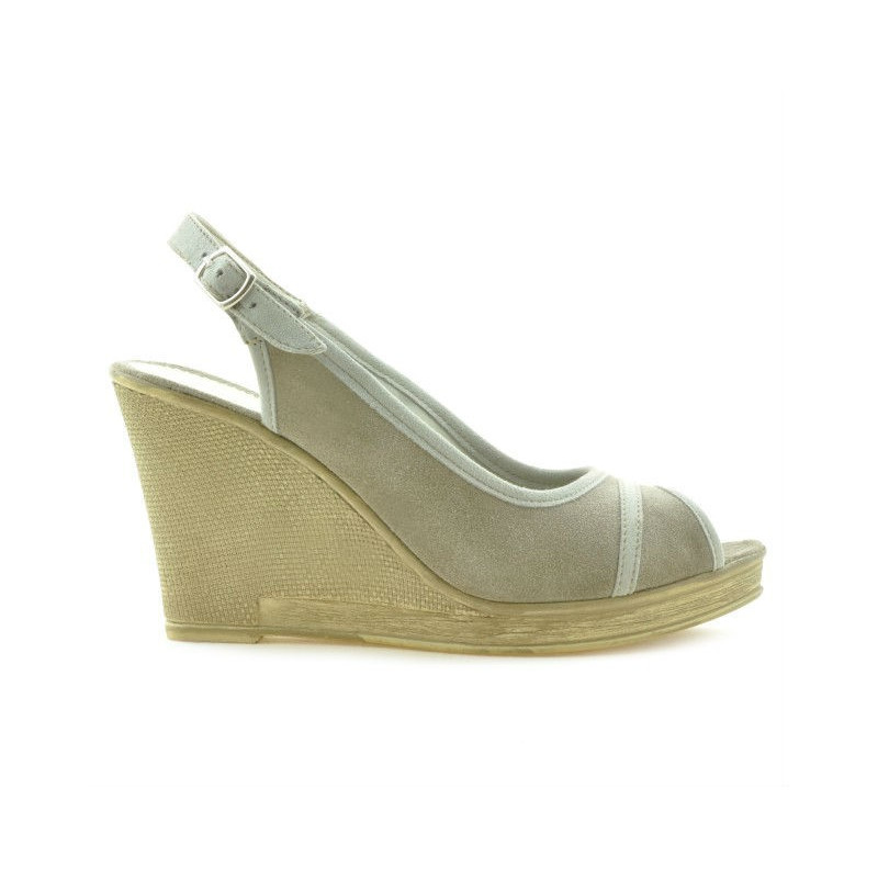 Damen Sandalen 5000 Sand Velours