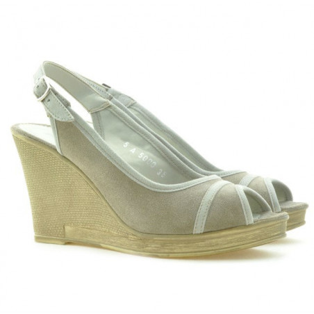 Damen Sandalen 5000 Sand Velours