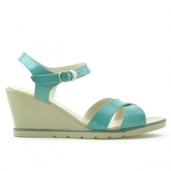 Damen Sandalen 5007 Lack Grün Damen Sandalen 5007 Lack Grün