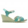 Damen Sandalen 5007 Lack Grün