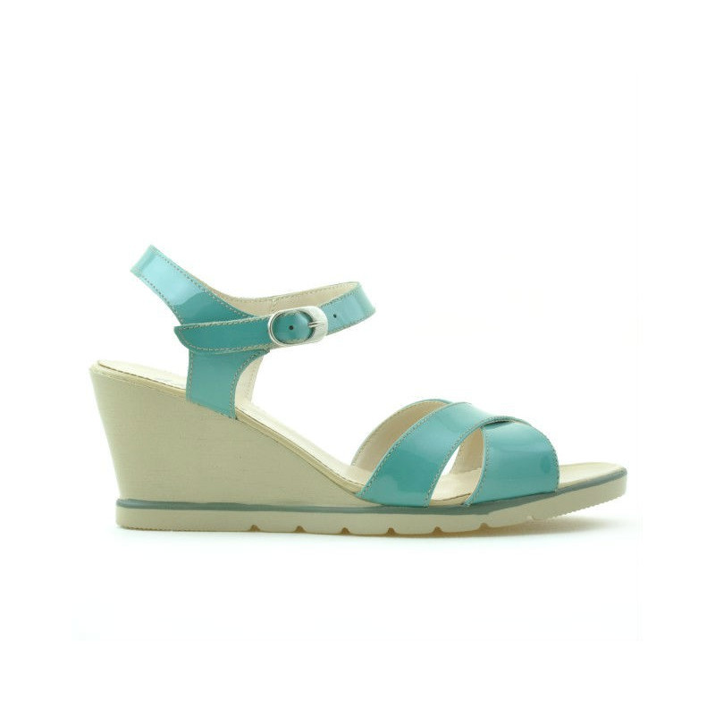 Damen Sandalen 5007 Lack Grün