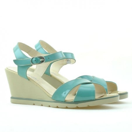 Damen Sandalen 5007 Lack Grün