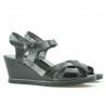 Damen Sandalen 5007 Lack Schwarz