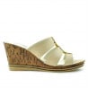 Damen Sandalen 5014 Cremefarbe