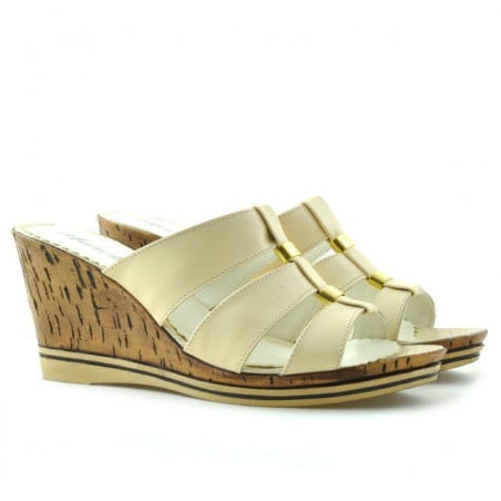 Damen Sandalen 5014 Cremefarbe