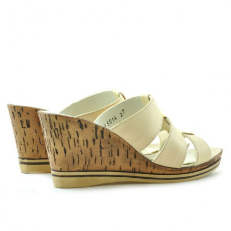 Damen Sandalen 5014 Cremefarbe
