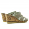 Damen Sandalen 5014 sandfarben satiniert