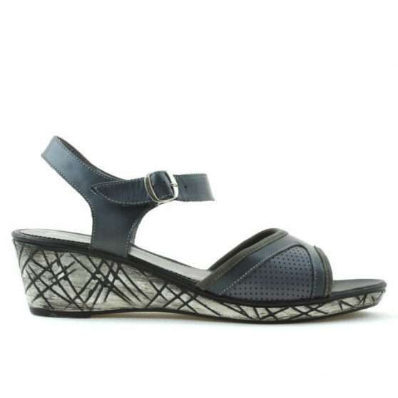 Damensandalen 5005m grau perforiert Damensandalen 5005m grau perforiert