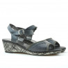 Damensandalen 5005m grau perforiert