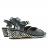 Damensandalen 5005m grau perforiert