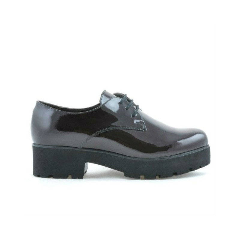 Damen Casual Schuhe 660 Lack Bordeaux
