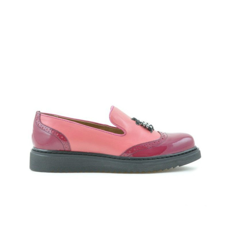 Damen Freizeitschuhe 659 lack fuchsia kombiniert