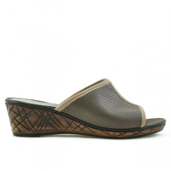Damen Sandalen 5004p Cappuccino perforiert Damen Sandalen 5004p Cappuccino perforiert