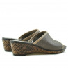 Damen Sandalen 5004p Cappuccino perforiert