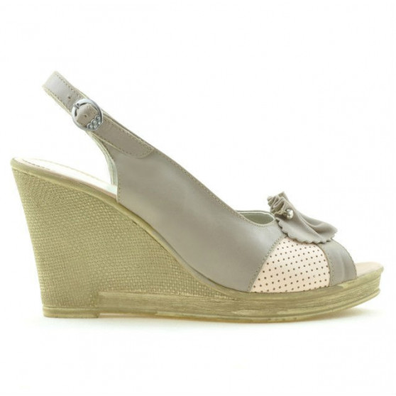 Damensandalen 5002 Sand+Rosa Damensandalen 5002 Sand+Rosa