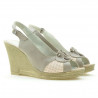 Damensandalen 5002 Sand+Rosa