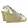 Damensandalen 5002 Sand+Rosa