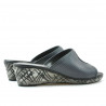 Damen Sandalen 5004p grau perforiert